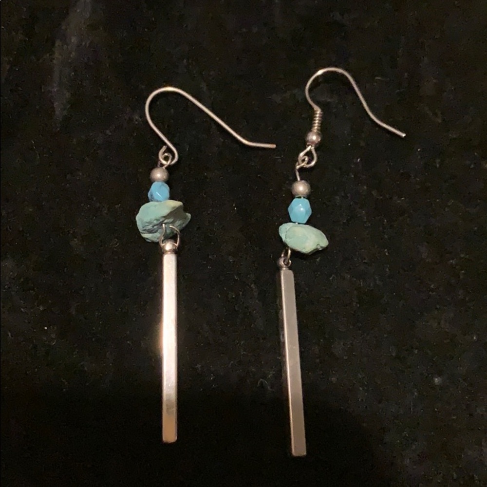 Silver earrings